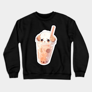 shih tzu Boba Tea! Crewneck Sweatshirt